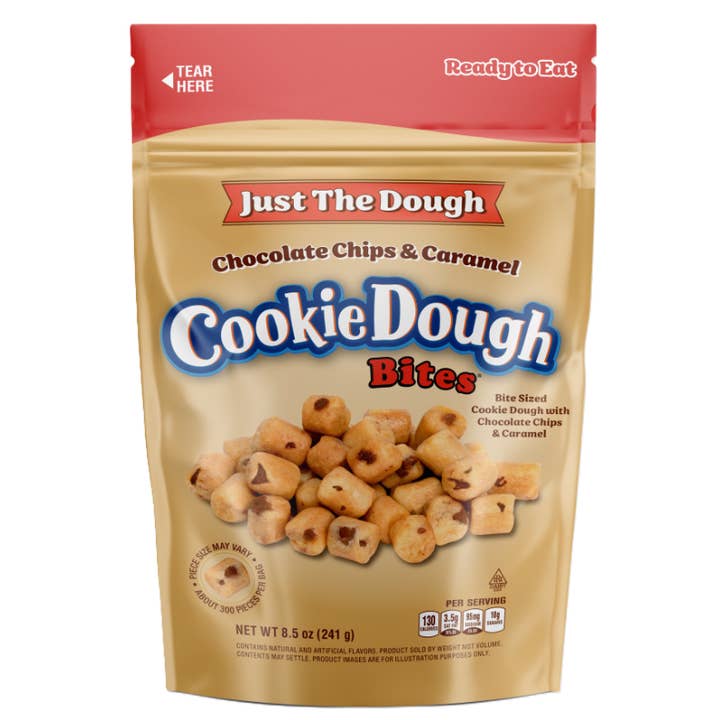 Cookie Dough Bites Chocolate Chip & Caramel 8.5 oz X 10 for wholesale by iSweet.ca