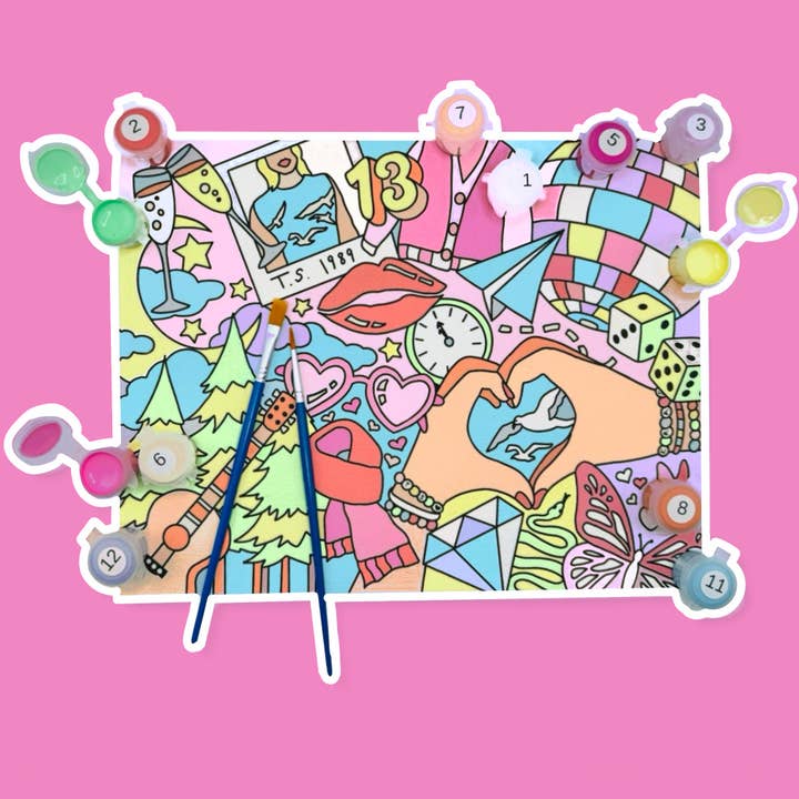 T. Swift - Paint by Number Kit (8.5x11) for wholesale by Colorful Creators
