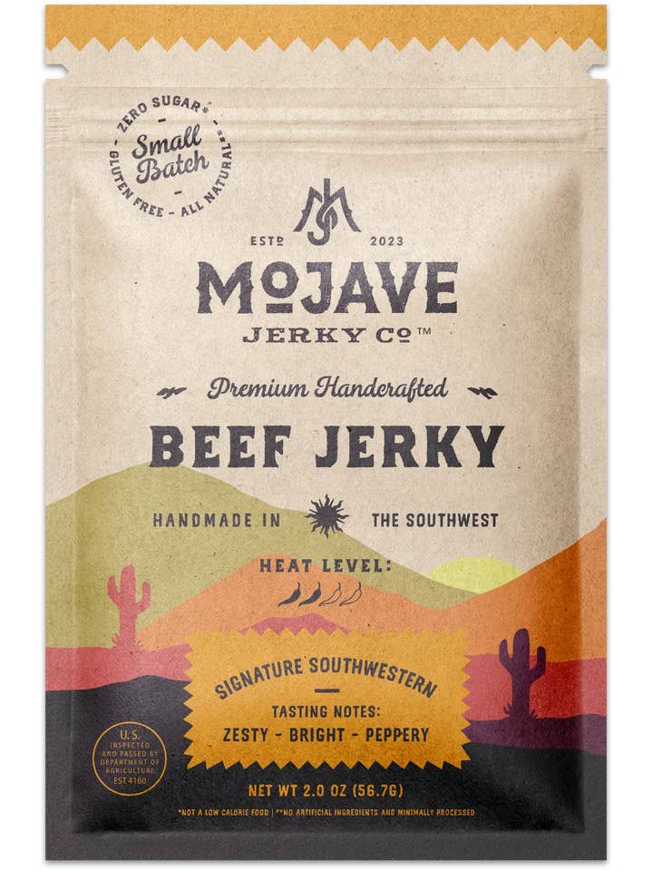 Signature Southwestern Beef Jerky for wholesale by Mojave Jerky Co.