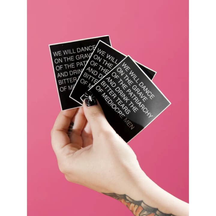 GetBullish - Wholesale Sticker - Feminist "Grave of the Patriarchy" Pro Choice Sticker