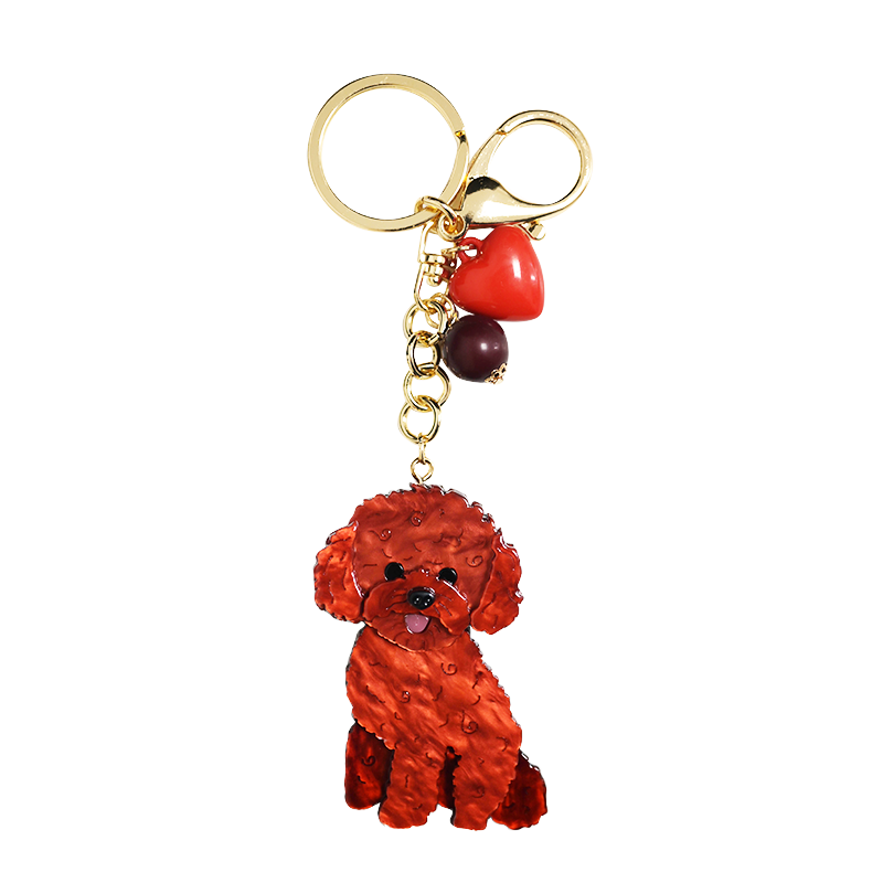 AMORINO SRL - Wholesale Keychain - Women's - RESIN KEYCHAIN WITH DOG - FT2476B7570