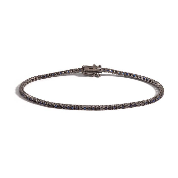 Bracelet de tennis bleu océan pour la vente par Selin Kent