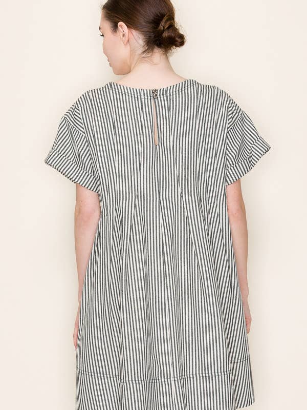 Star Drop - Wholesale Dress - Women's - STRIPE SWING SHORT DRESS- SDD637513