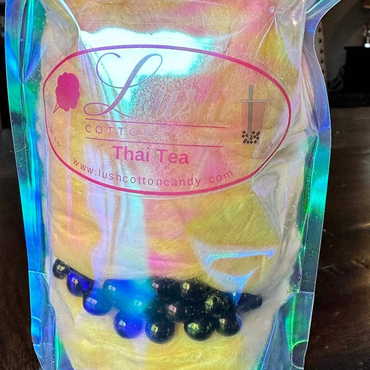 Lush Cotton Candy - Wholesale Cotton Candy - Boba Tea Flavored Cotton Candy