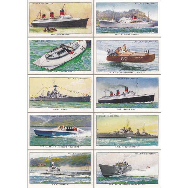 Tarjeta de felicitación VC34 SHIPS and BOATS Colección Vintage para venta al por mayor de Dyson Design