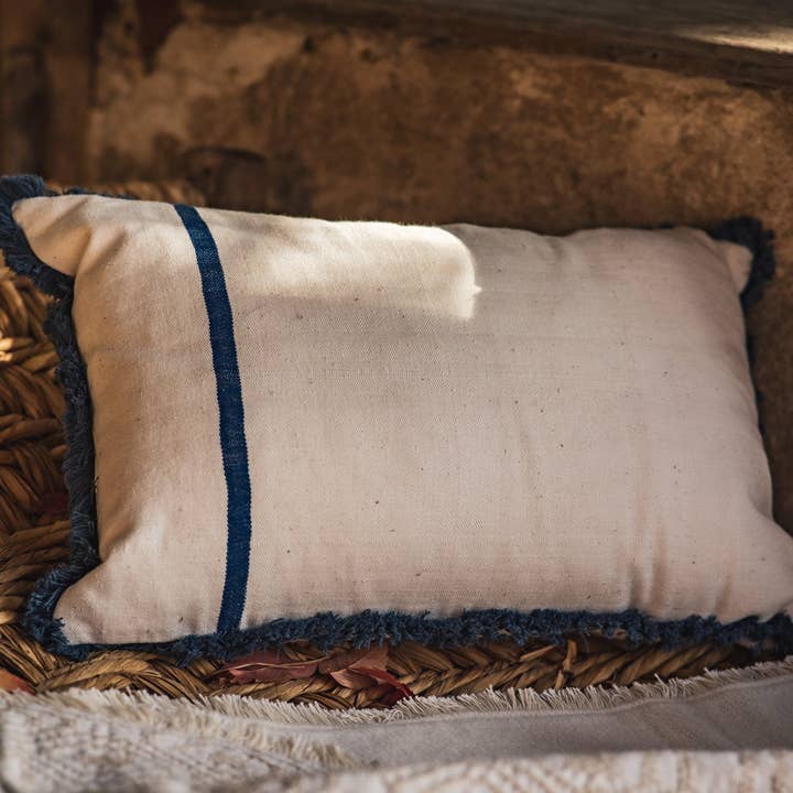 Lineage Botanica - Venta al por mayor Cojín decorativo - Almohada: cáñamo húngaro antiguo tejido a mano - P180