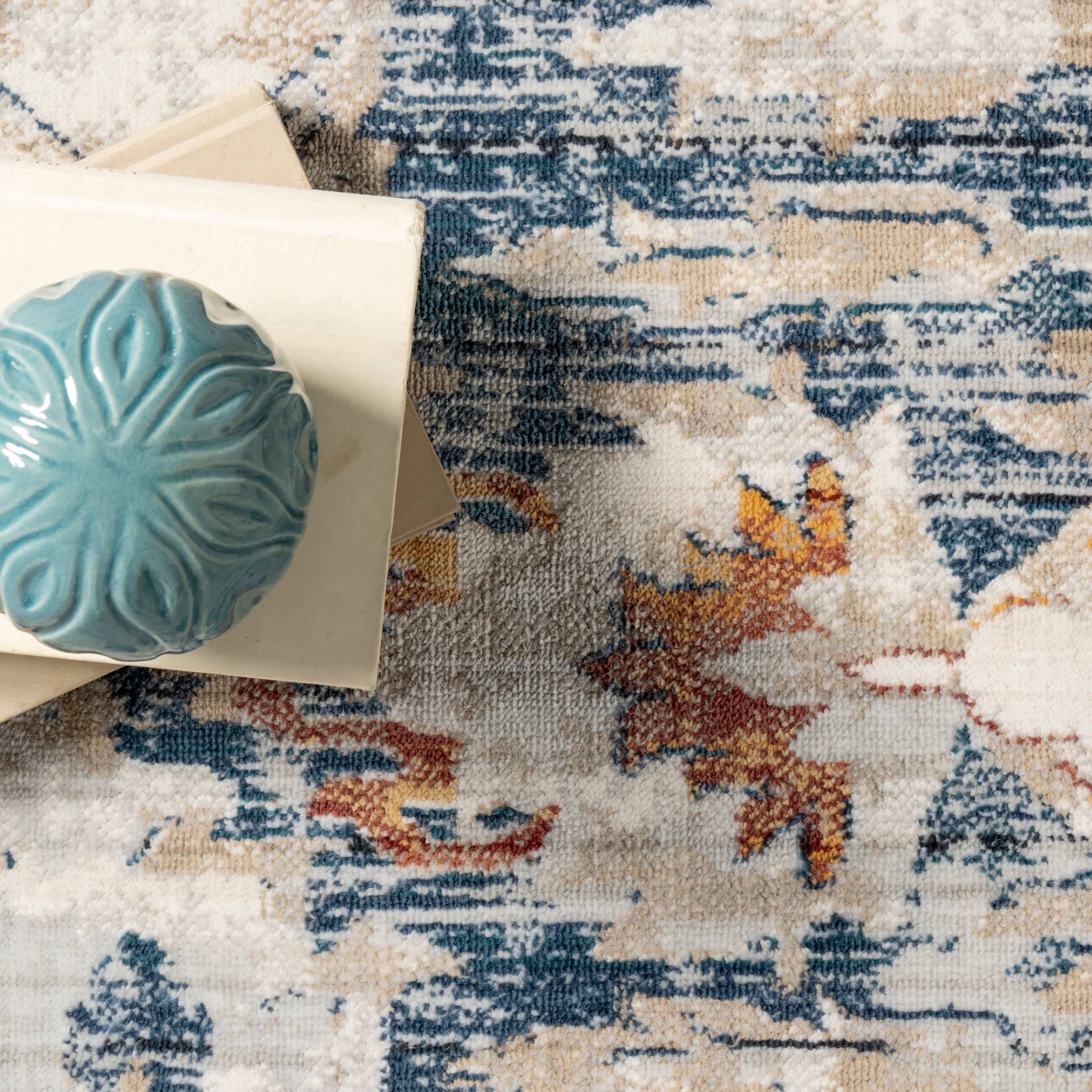 Grey Josephine Winged Cartouche Area Rug for wholesale on Faire4