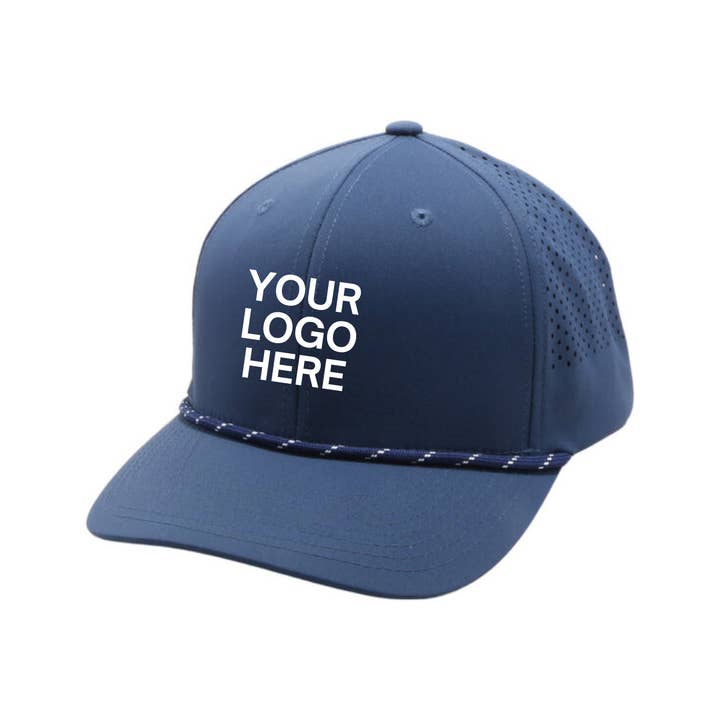 SD Merch Co. - Custom Embroidery - Wholesale Trucker Hat - Unisex - Laser Cut Rope Hat - Customizable