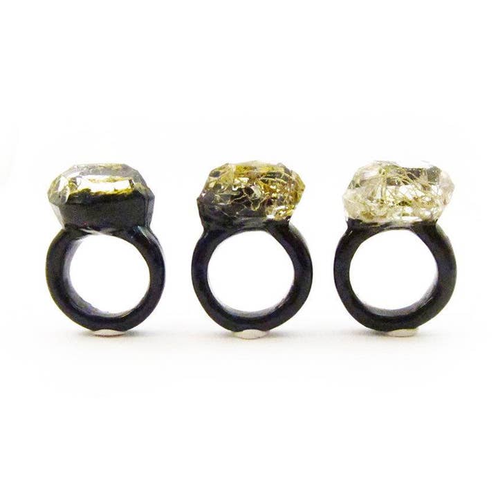 Terrarium Resin Ring | Size 5 US - Style 3C for wholesale by Squidlicks