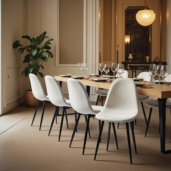 Fabric Dining Chairs-Beige/Grey for wholesale by 39F Inc.