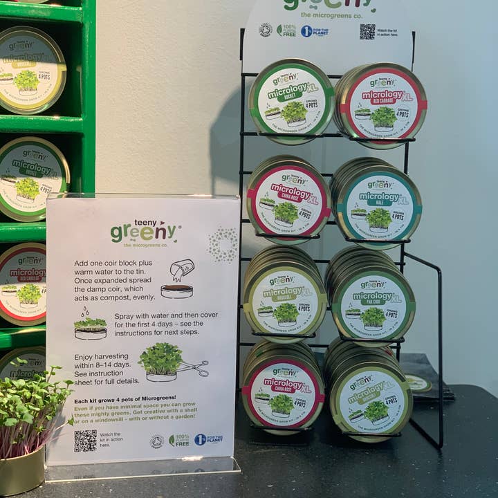 Microgreen Tin Grow Kit | STARTER SET for wholesale by Teeny Greeny®