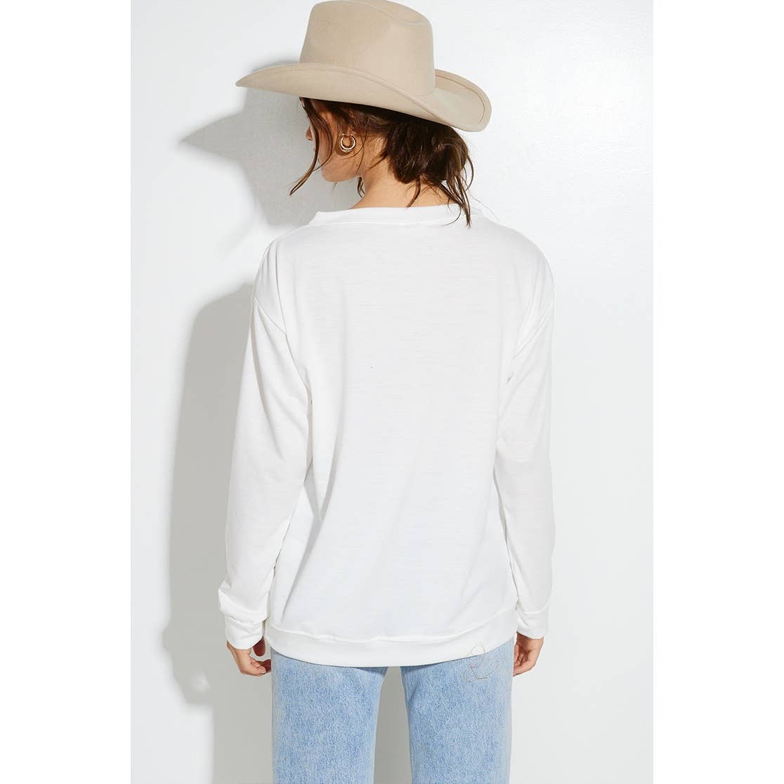 Phil Love – Großhandel Sweatshirt mit Grafikdruck – Damen – French-Terry-Sweatshirt mit Herbstkürbismuster5