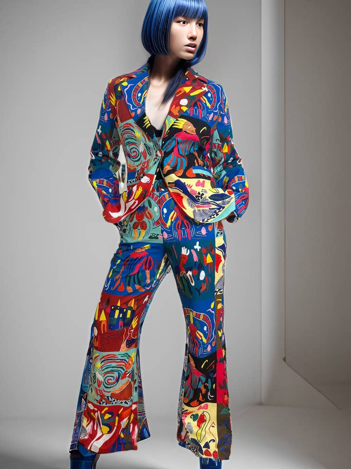 A93141 JACKET / PANT SET for wholesale by N by Nancy