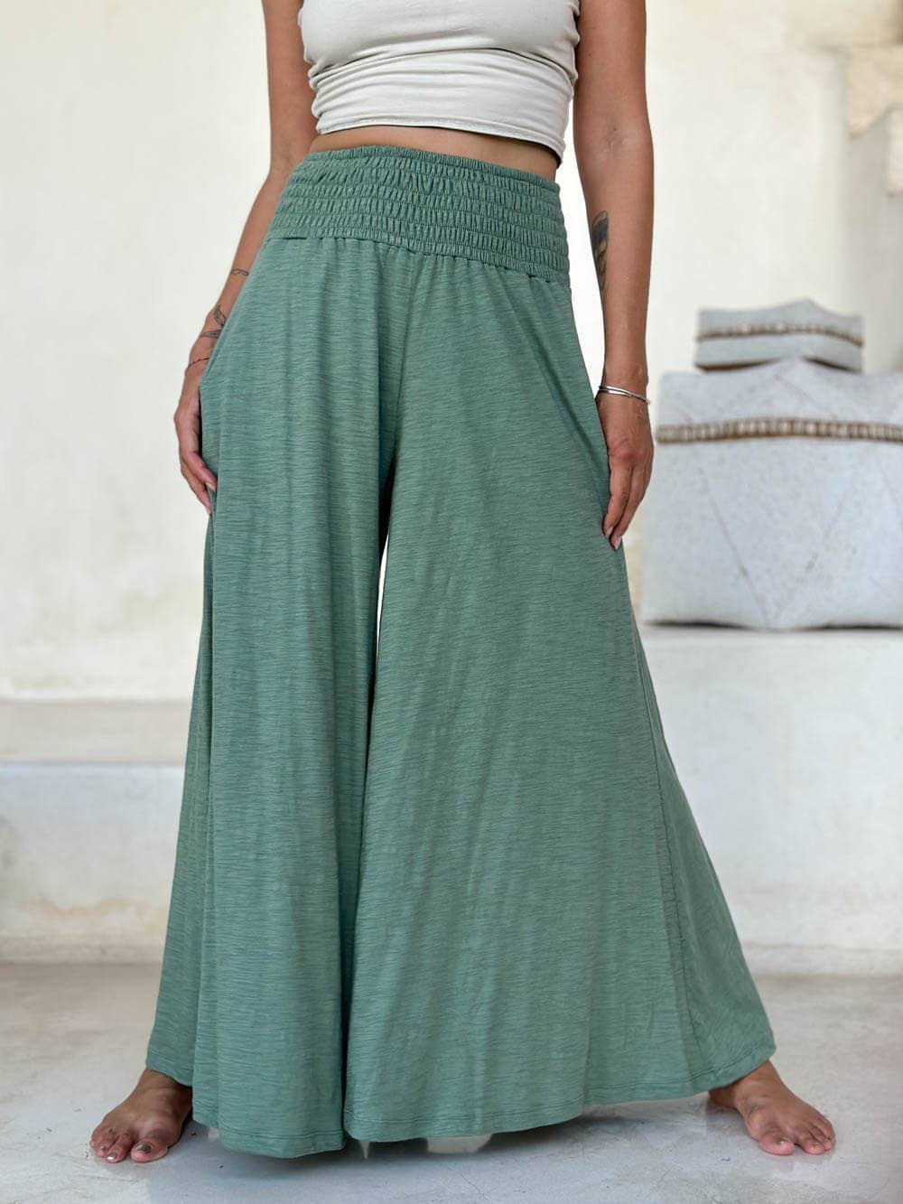 CARAUCCI - Wholesale Pants - Women's - Wide Leg Flow Pants5