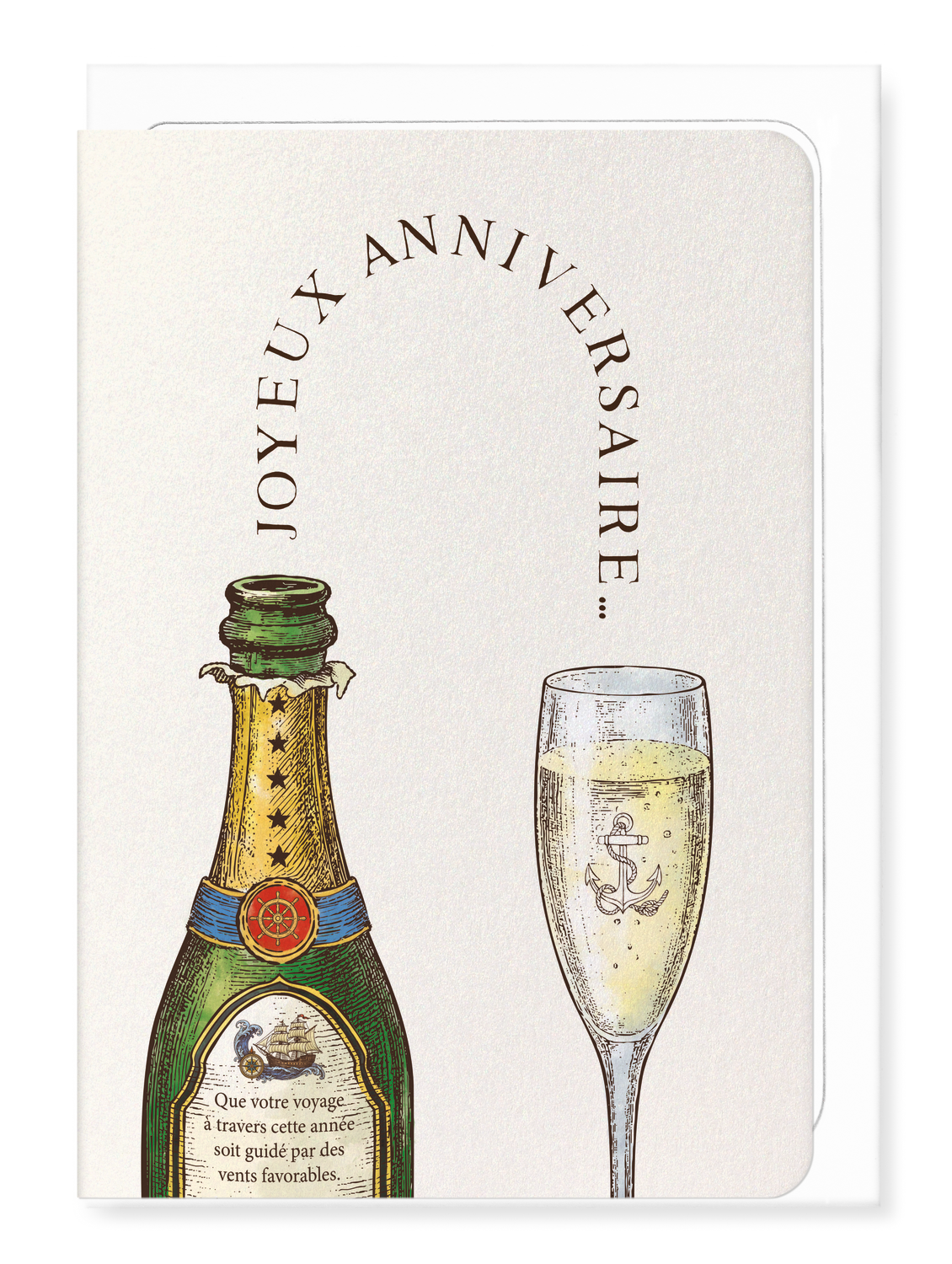 Ezen Trade - Wholesale Birthday Card - JOYEUX ANNIVERSAIRE CHAMPAGNE MARITIME: Greeting Card0