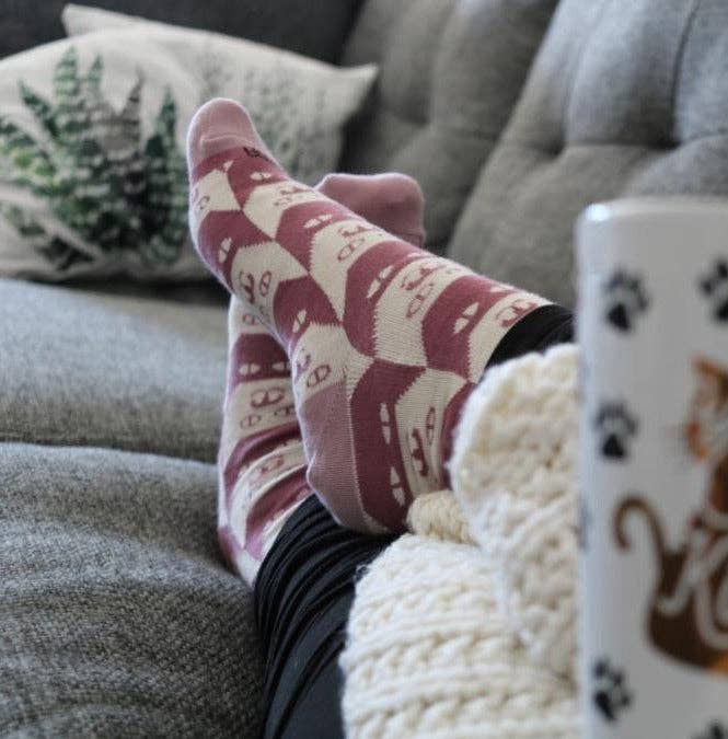 Sock Panda - Wholesale Socks - Women's - Kitty Cat Pattern Socks from the Sock Panda1