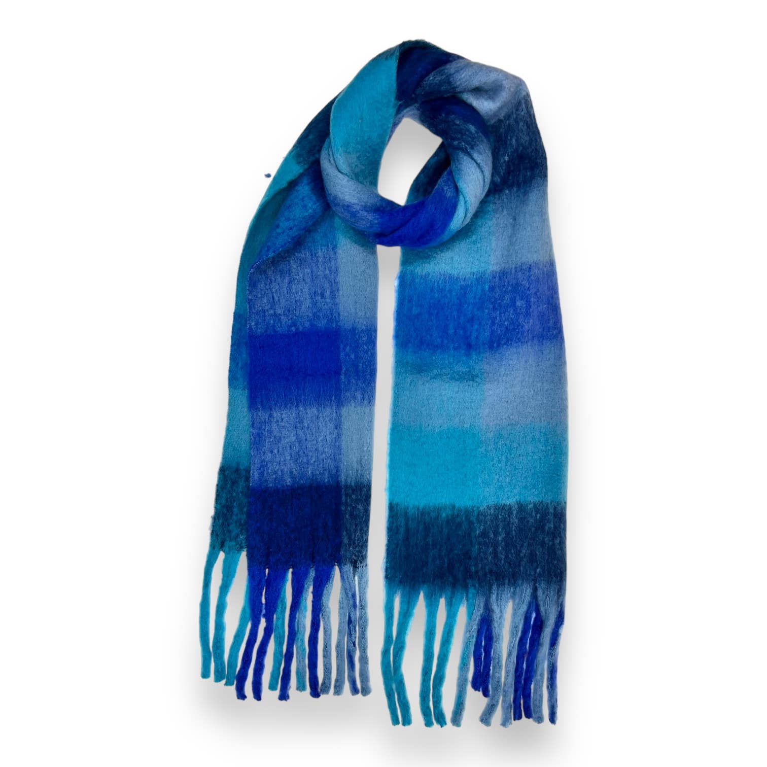 London Scarves - Vendita all'ingrosso Sciarpa - Donna - Sciarpa in morbido tessuto a quadri, 16 colori, rifinita con nappine41