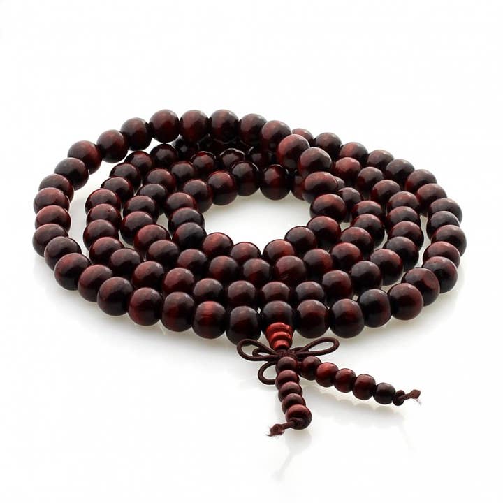 UniArt - Wholesale Prayer Beads Necklace - Tibetan Mala of 10 mm Wooden Beads