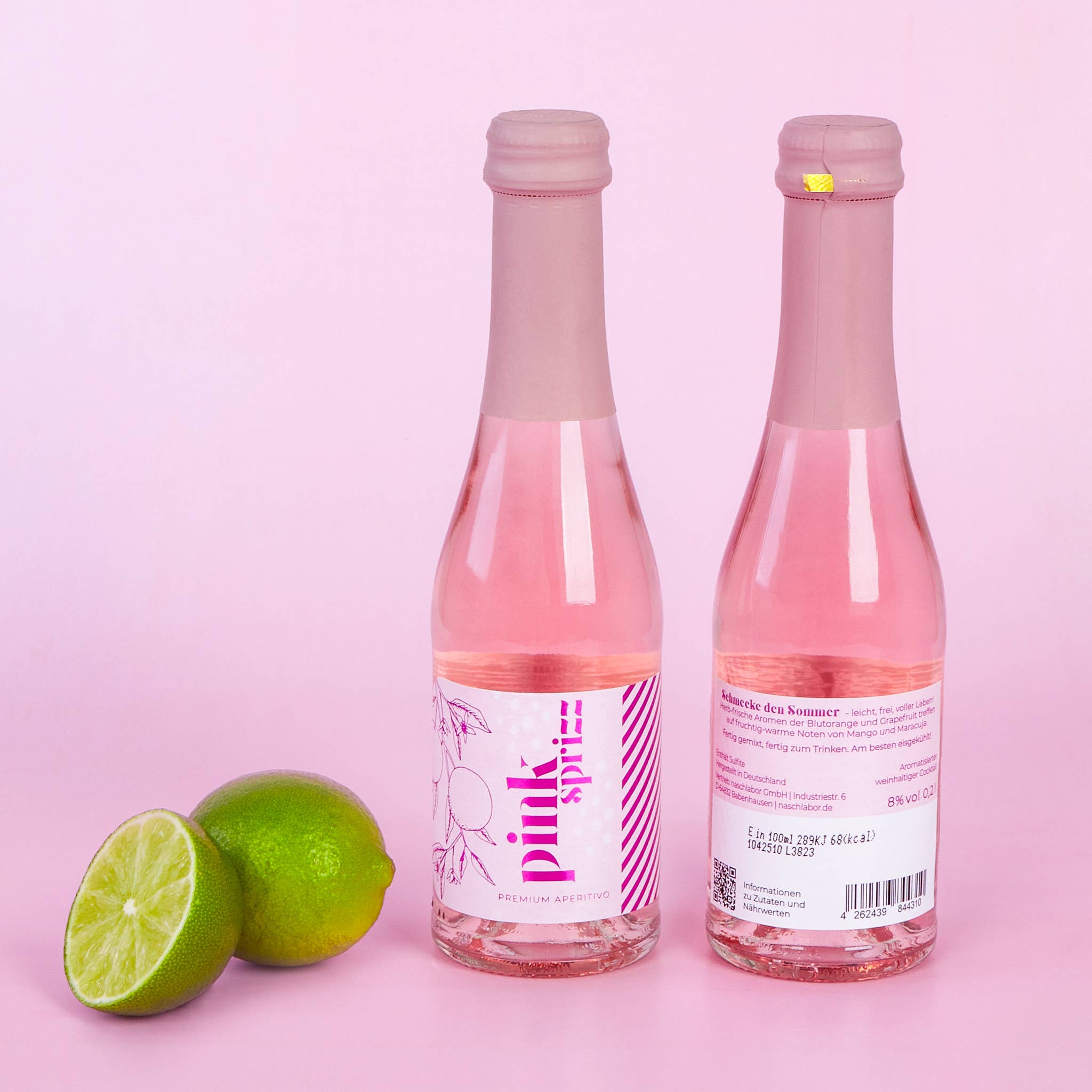 naschlabor GmbH - Wholesale Vermouth/Aperitief - Pink Sprizz 0,2 l - Verfrissende aperitief met passievrucht, mango en bloedsinaasappel2