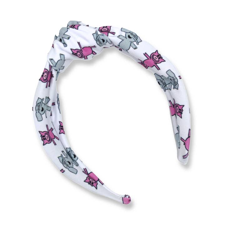 Cerchietto rigido Elephant & Piggie per la vendita all'ingrosso da parte di The Happy Headband Co