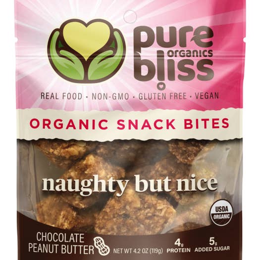 Naughty but Nice Chocolate Peanut Butter - 4.2oz for wholesale by Pure Bliss Organics