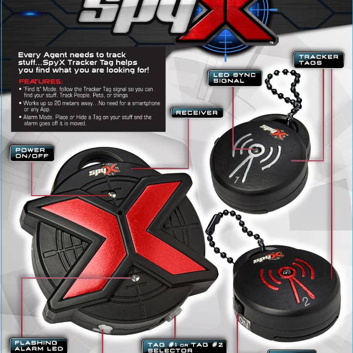 MukikiM Toys & Games – wholesale Electronic toy – Child & baby – SpyX Spy Tracker Tag - Spy Tracking Toy Gadget For Kids
