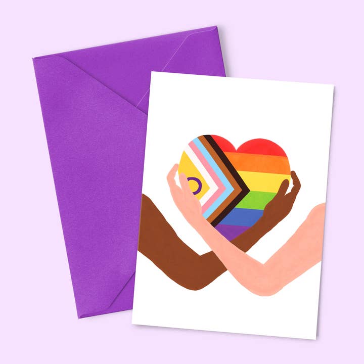 "Rainbow Heart" Card for wholesale by Thomas Gravereau