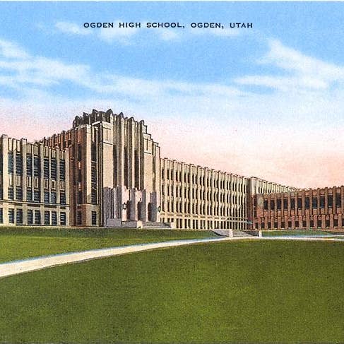 Art Print UT-247 Ogden High School for wholesale by Found Image Press