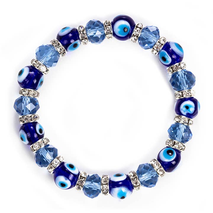 Ole - Wholesale Beaded Bracelet - Evil Eye Bead Stretch Bracelet