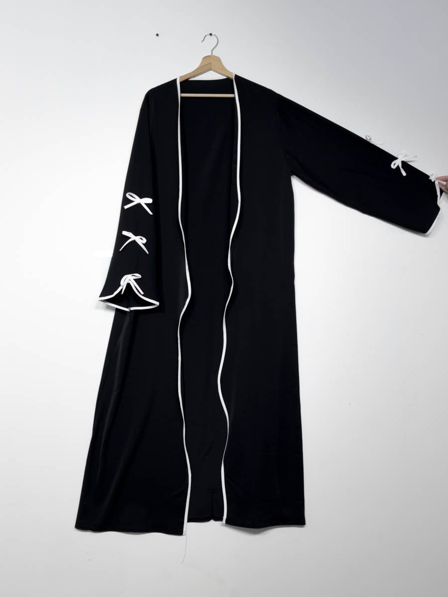 IDEAL OUTFIT - Vente Ensemble haut et pantalon (PAS d'intérieur) - Femme - Ensemble 2pcs abaya EN2507+2353bpk en soie de médine12