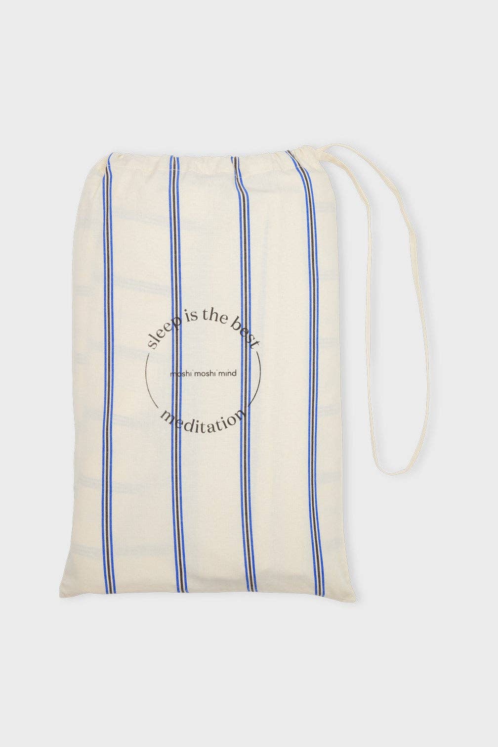 ecru blue moonless bed linen stripe for wholesale on Faire2