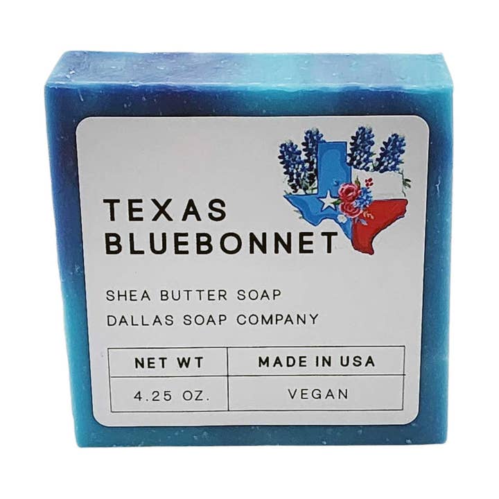 Texas Bluebonnet Shea Butter Soap for wholesale by Dallas Soap Company
