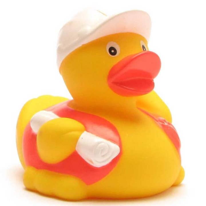 Duckshop - Wholesale Bath Toy - Baby - Rubber duck construction worker - rubber duck