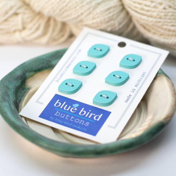 Blue Bird Makery - Wholesale Sewing button/snap - 12mm Midcentury Petal Buttons3