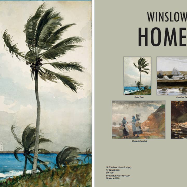Winslow Homer Notecard - Boxset voor wholesale door The Retrospect Group Collection