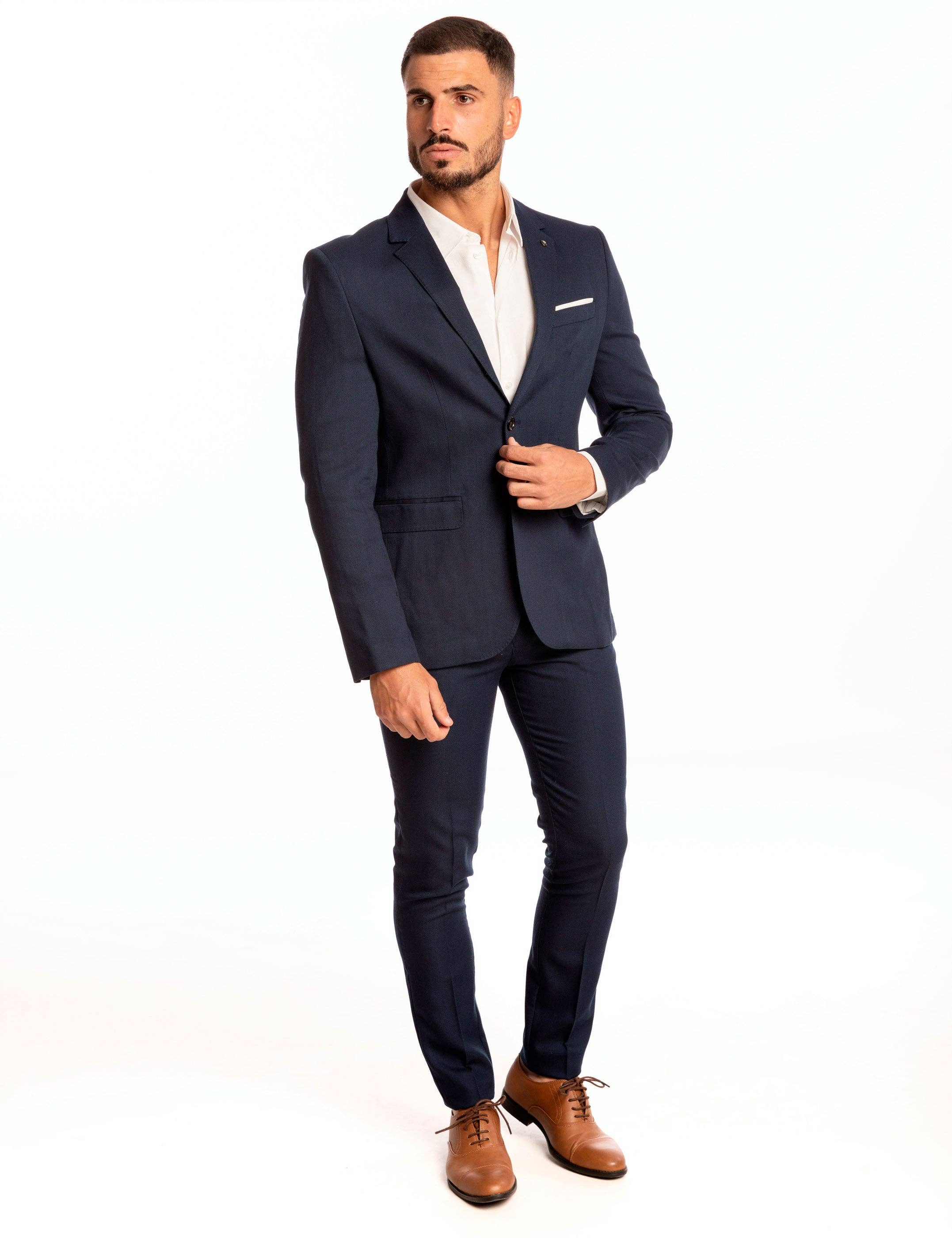 CELOPMAN - Wholesale Kostuumjas - Heren - Donkerblauw colbert2