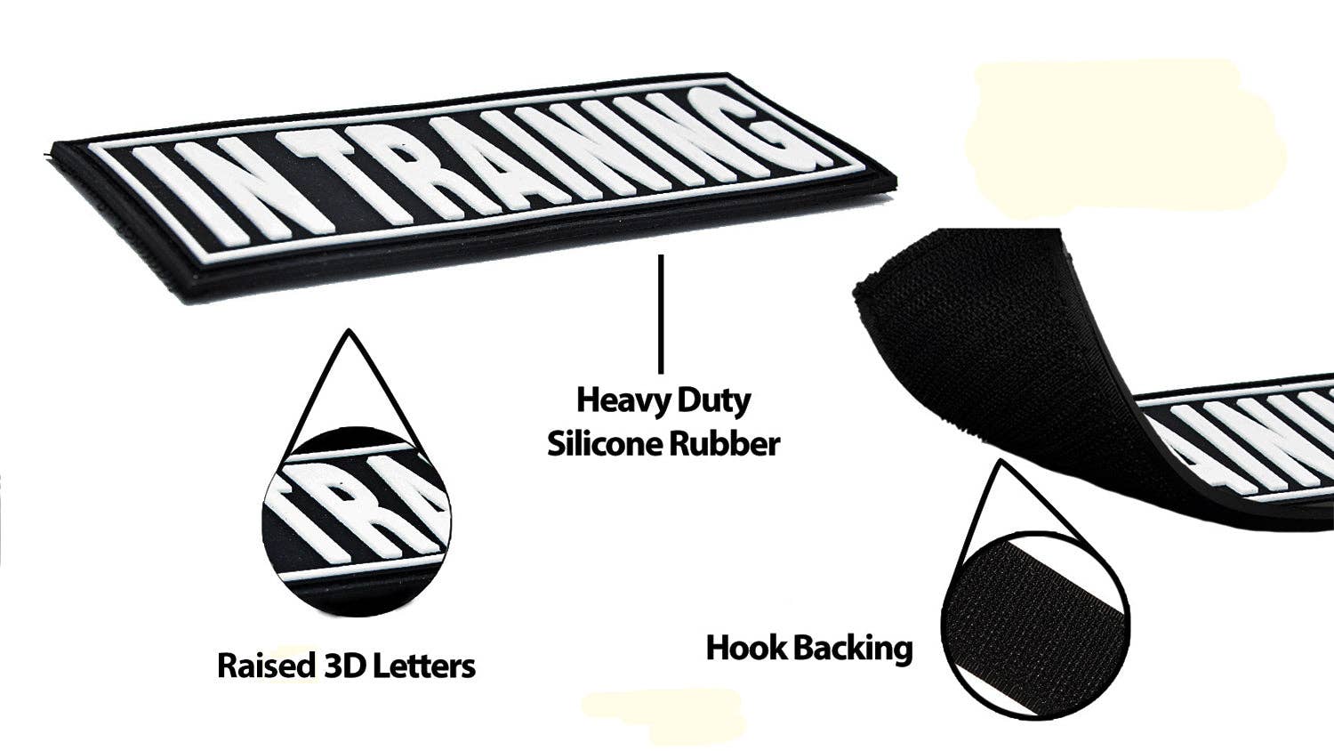 Dogline - Wholesale Tuig voor huisdieren - Hond - Dogline 3D rubberen verwijderbare patches voor hondentuig3