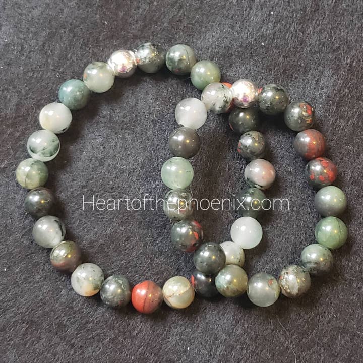 Bloodstone Bracelet Adult/Child or Custom Sizes for wholesale by Heart of The Phoenix