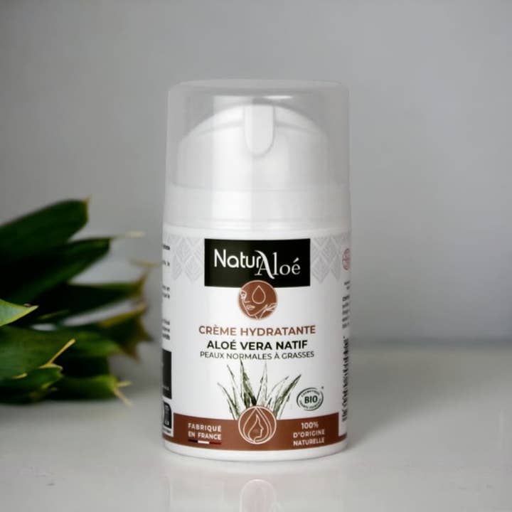 NaturAloe - Venta al por mayor Kit de cuidado facial - Crema facial hidratante orgánica con aloe vera - 50 ml airless