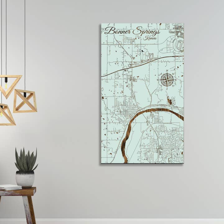 Kansas: Bonner Springs Street Vis kort for engroshandel hos Fire & Pine