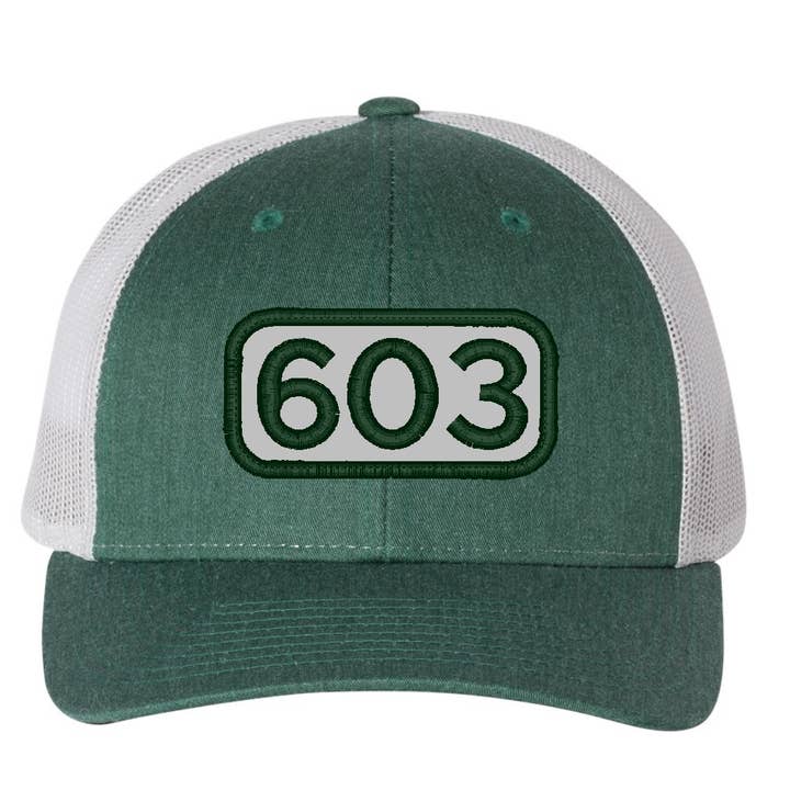 Custom Snapback Trucker with City, Zip, or Area Code Patch for wholesale by Gracie Designs