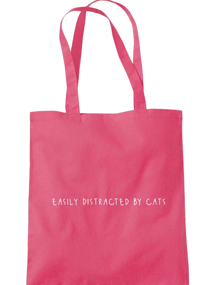 Easily Distracted By Cats Women's Tote Bag for wholesale by Illustrated Identity