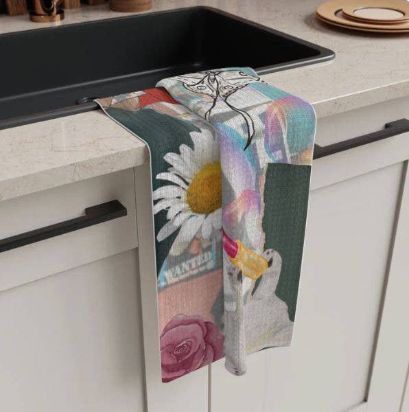 Patricia's Stationery + Designs - Wholesale Tea Towel - Lover Gal Microfiber Tea Towel1