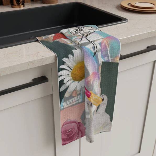 Patricia's Stationery + Designs - Wholesale Tea Towel - Lover Gal Microfiber Tea Towel1