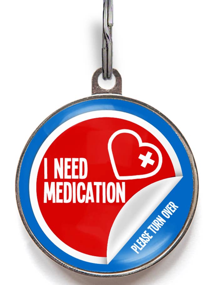 Medicamento Necesario – Placa QR de Emergencia para Mascotas para venta al por mayor de WagATudeTags