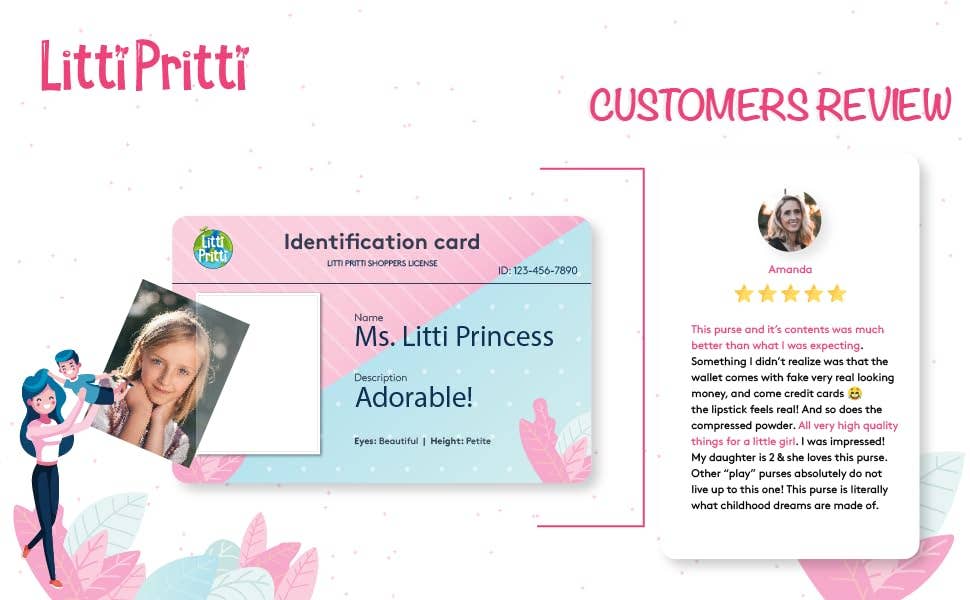 Infinite Basics - Wholesale Toy Set - Kids - Litti Pritti Play Purse for Little Girls2