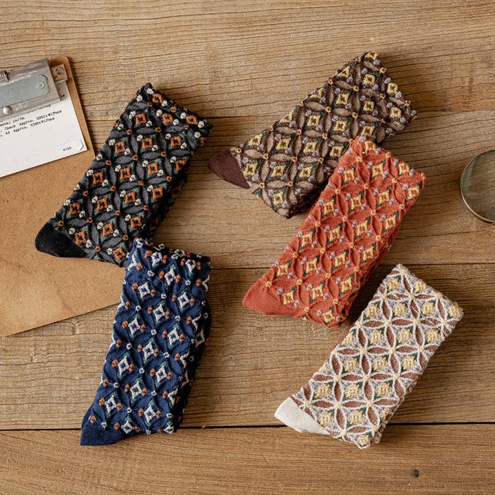 ACCITY - Wholesale Socks - Unisex - NEW RHOMBUS STYLE PILE SOCKS_CWMS0471