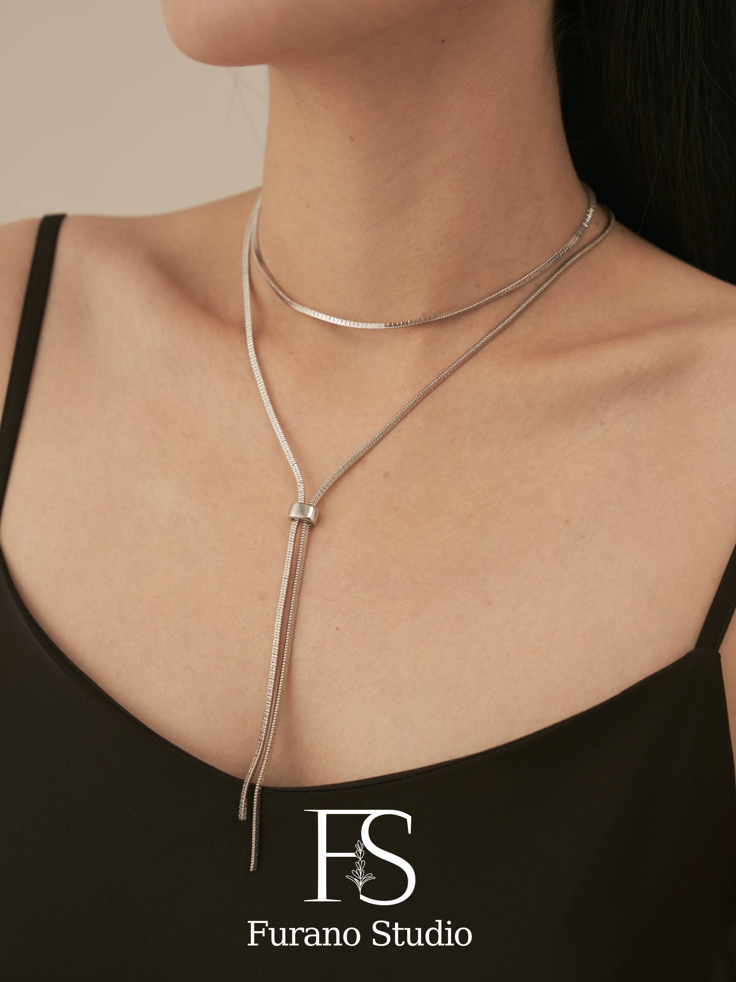 Furano Studio - Wholesale Y-Neck/Lariat Necklace - 18K Gold Extra Long Chain Necklace6