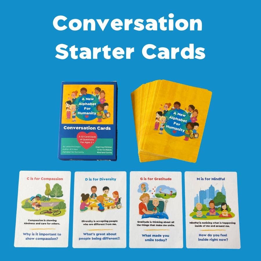 A New Alphabet for Humanity - Wholesale Learning Cards - Kids & Baby - Conversation Starter Cards0