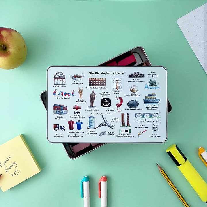 Yeti Cards & Gifts - Vente Boîtes décoratives - Boîte de rangement The Birmingham Alphabet5